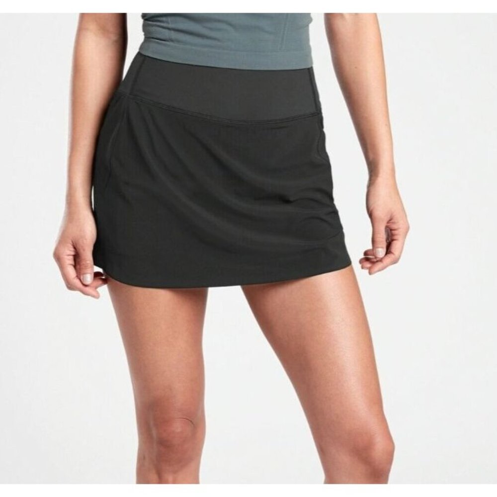 Athleta Run With It 14" Skort Skirt Black Size XS